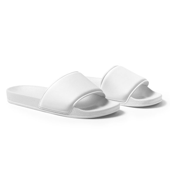 Plain White Slide Sandals (Customizable) - Picture 3 of 8